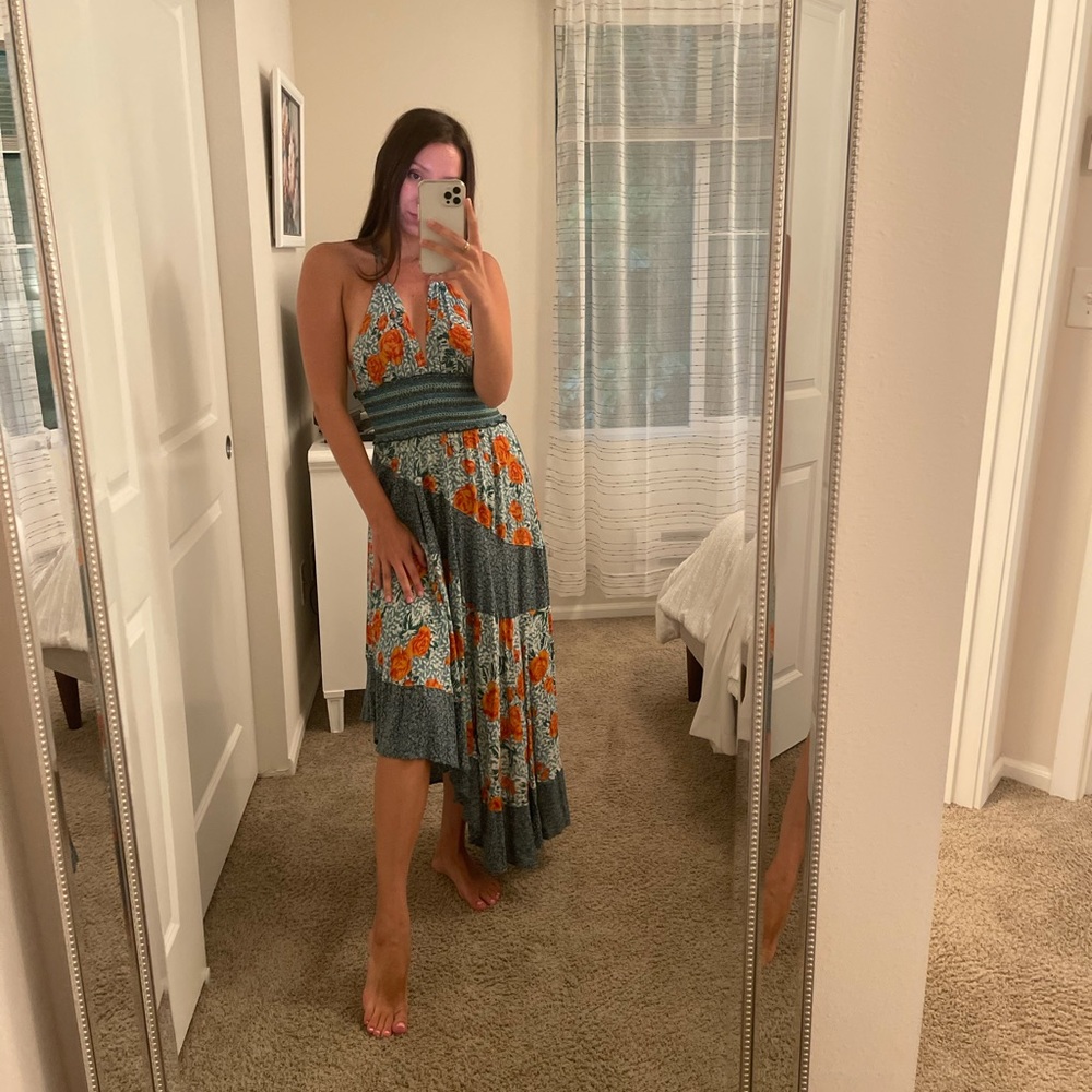 Free People Floral Maxi Dress